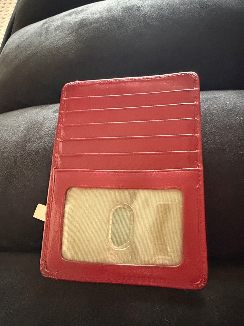 HOBO Red Card Wallet Phone Case with Clear ID Window